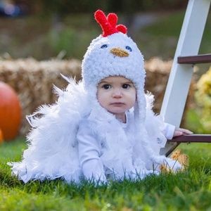 Feathered Baby Chicken Costume